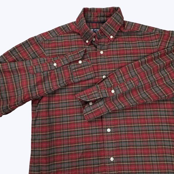 Cremieux Men's Long Sleeve Plaid Button Front Size Size Small - Picture 3 of 11